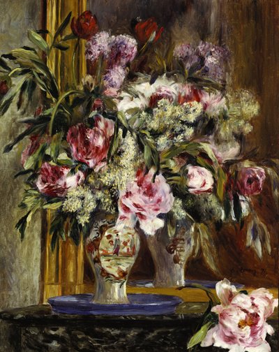 Vaso de flores, 1871 de Pierre Auguste Renoir