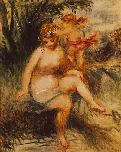 Vênus e amor de Pierre Auguste Renoir