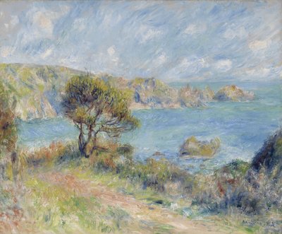 Vista em Guernsey, 1883 de Pierre Auguste Renoir