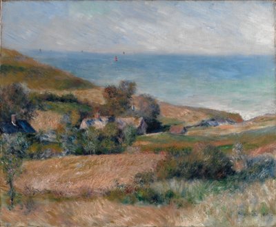 Vista do litoral perto de Wargemont na Normandia, 1880 de Pierre Auguste Renoir