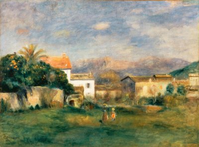 Blick auf Cagnes von Pierre Auguste Renoir