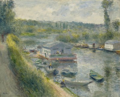 Barco Wash-house em Bas-Meudon, c.1874 de Pierre Auguste Renoir