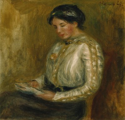 Leitura mulher de Pierre Auguste Renoir