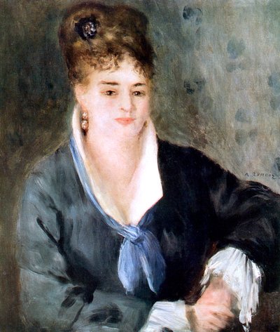 Mulher de preto, 1876 de Pierre Auguste Renoir