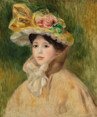 Mulher com Capeline de Pierre Auguste Renoir