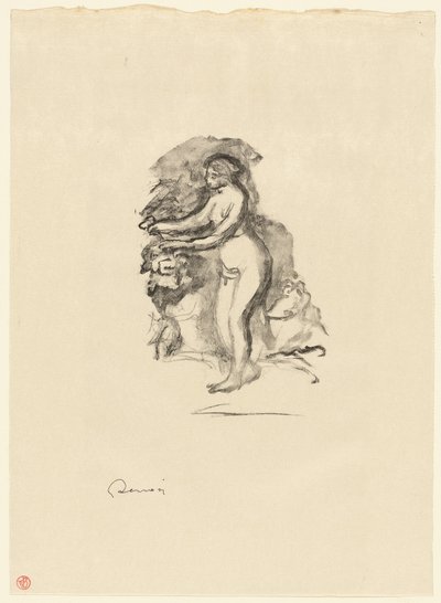 Mulher com videira de Pierre Auguste Renoir
