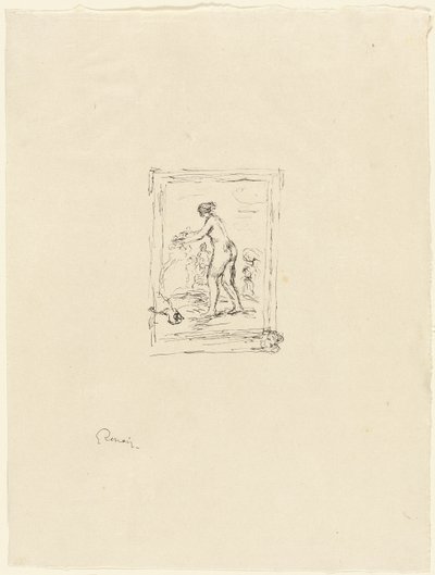 Mulher com videira, 2ª variante de Pierre Auguste Renoir