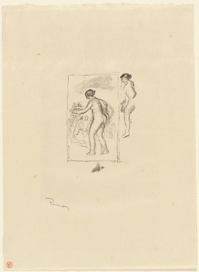 Mulher com Grapevine, 4ª variante de Pierre-Auguste Renoir