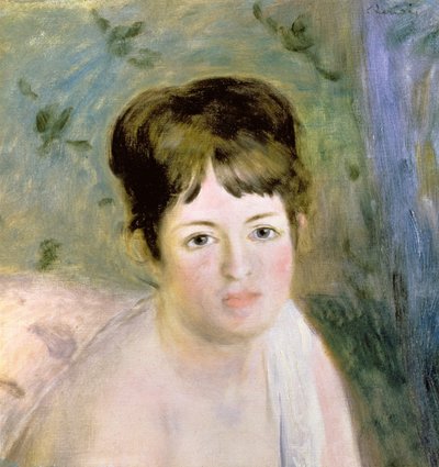 Cabeça de mulher, c.1876 de Pierre Auguste Renoir