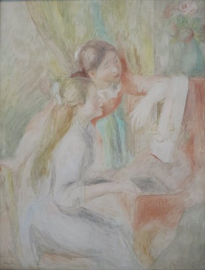 Jovens raparigas ao piano de Pierre Auguste Renoir