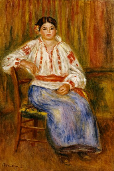 Jovem romeno, 1914 de Pierre Auguste Renoir