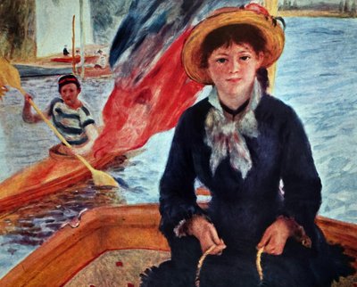 Jovem Mulher num Barco (Lise Trehot) de Pierre Auguste Renoir