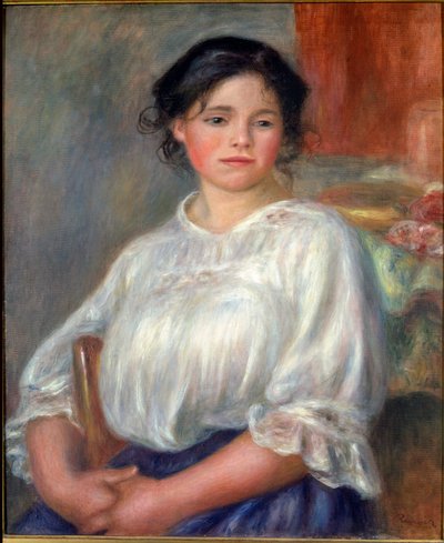 Menina sentada de Pierre Auguste Renoir