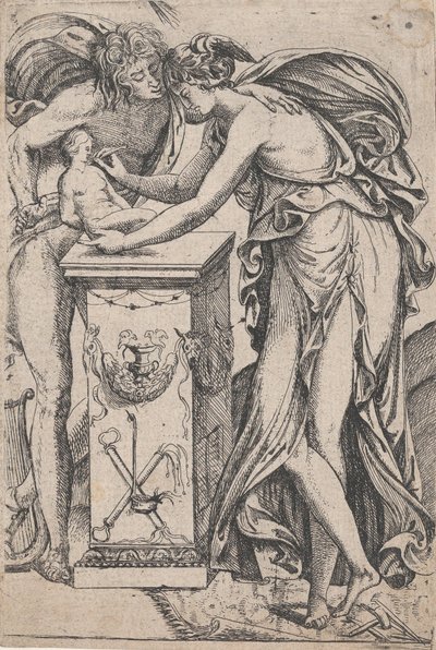 Apolo e o Espírito da Escultura, 1607-61. de Pierre Biard