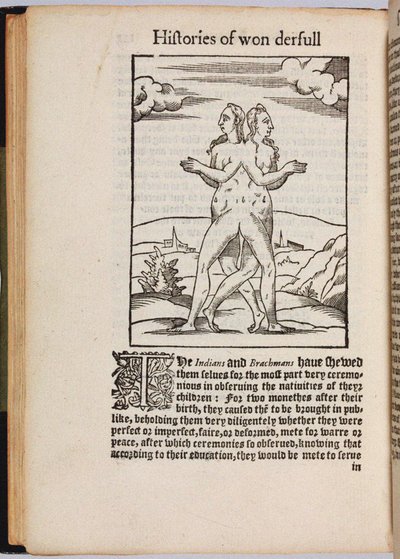 Uma coleção de histórias extraordinárias Histoires prodigieuses, 1560 de Pierre Boaistuau