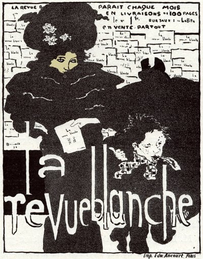 Arte. A Revue Blanche. Cartaz de Pierre Bonnard, França de Pierre Bonnard