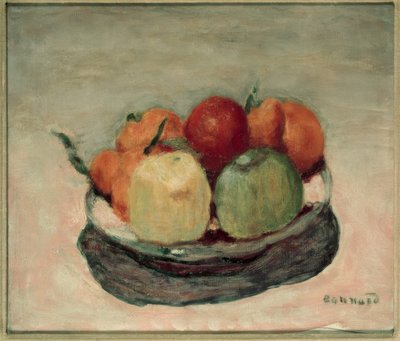 Prato de frutas ou maçãs de Pierre Bonnard