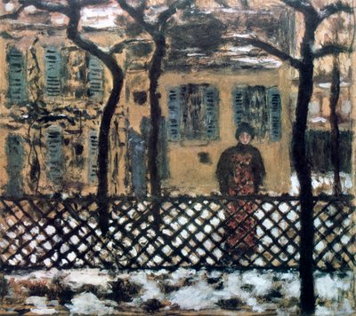Atrás da cerca, c1895 de Pierre Bonnard