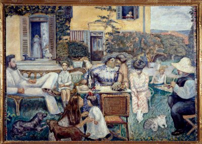 Tarde burguesa ou a família Terrace, 1900 de Pierre Bonnard