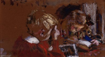 Leitura das crianças de Pierre Bonnard