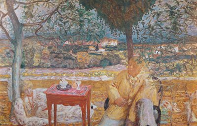 Conversa na Provença, c.1913-14 (óleo sobre tela) de Pierre Bonnard