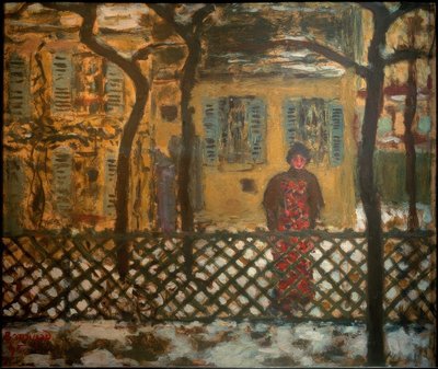 Atrás da grade de Pierre Bonnard