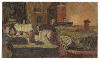 Noite no salão de Pierre Bonnard