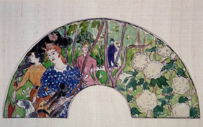 Projeto Fã, século 20 (aquarela) de Pierre Bonnard