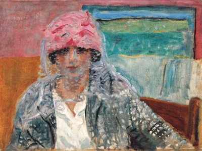 Mulher com véu (Mme Lucienne Dupuy de Frenelle), c.1917 (óleo sobre tela) de Pierre Bonnard