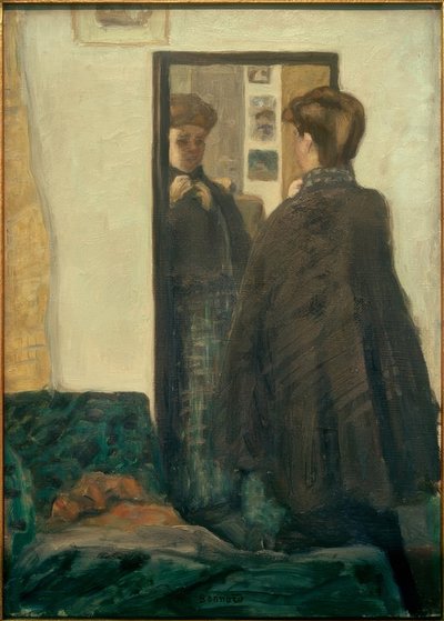 Mulher na frente do espelho de Pierre Bonnard