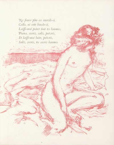 Ilustração de &39;Parallelement&39; por Paul Verlaine de Pierre Bonnard