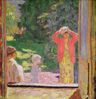 Na frente da janela, 1918 de Pierre Bonnard