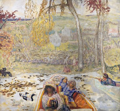 Em um barco de Pierre Bonnard