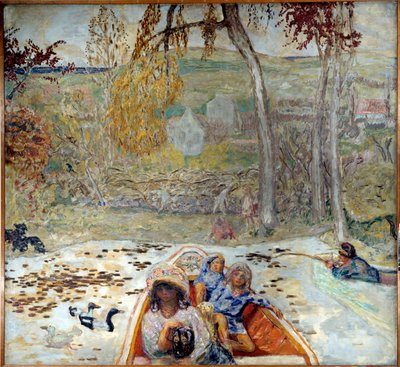 Em um barco de Pierre Bonnard