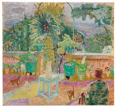 La Terrasse ou Um terraço em Grasse de Pierre Bonnard