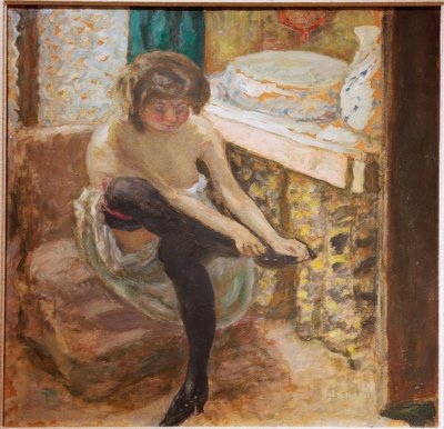 A mulher com meias pretas de Pierre Bonnard