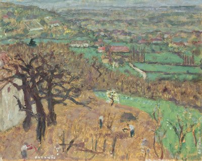 Paisagem em Dauphine, c.1899 de Pierre Bonnard