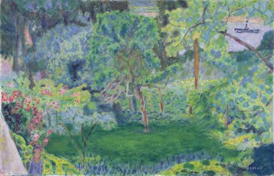 Paisagem com uma Barcaça, c.1930 de Pierre Bonnard