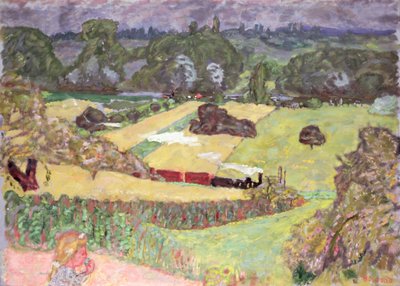 Paisagem com trem de carga, 1909 de Pierre Bonnard