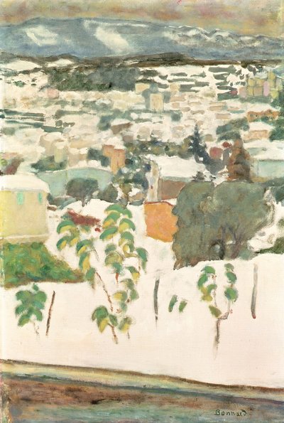 Le Cannet in the Snow, c.1927 (óleo sobre tela) de Pierre Bonnard