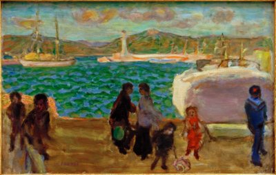 O golfo enevoado (céu Mistral) de Pierre Bonnard