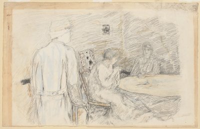 The Permissioner (The Injured In His Family) (w - c e lápis no papel) de Pierre Bonnard