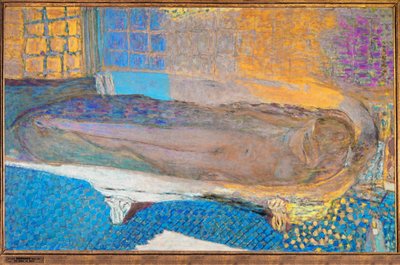 Nu no banho (óleo sobre tela) de Pierre Bonnard