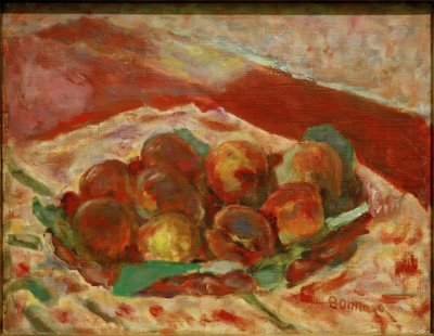 Cesta de pêssegos de Pierre Bonnard