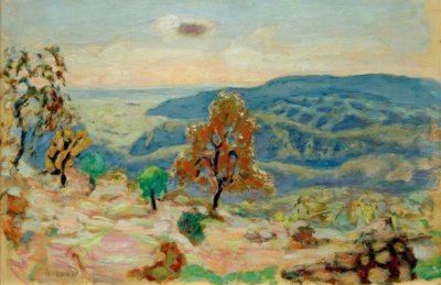 Paisagem montanhosa de Pierre Bonnard