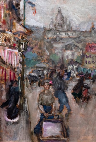 Paisagem parisiense ou Les Batignolles, pormenor de Pierre Bonnard