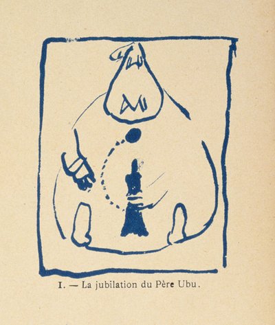 A Jubilação de Pere Ubu - do Alfabeto de Pere Ubu de Pierre Bonnard