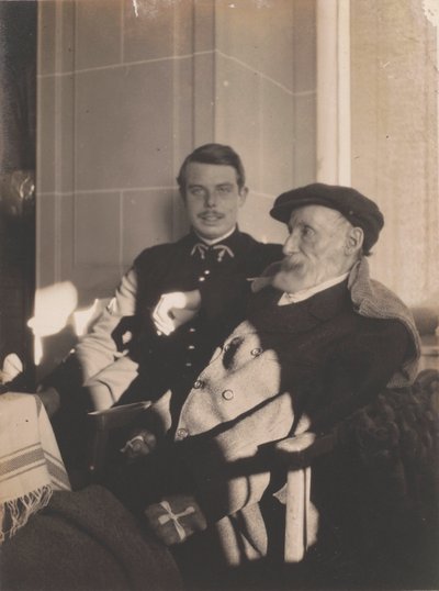 Pierre-Auguste e Jean Renoir, c. 1916. de Pierre Bonnard