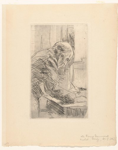 Retrato do artista Edouard Vuillard de Pierre Bonnard