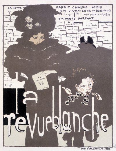 Cartaz de imprensa para La Revue blanche. Ilustração de Pierre Bonnard (1867 - 1947) de Pierre Bonnard